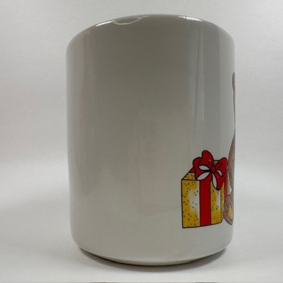 Toscany Collection Teddy Bear in Santa Hat Christmas Mug/Cup Stoneware 1980s VTG - Picture 14 of 16